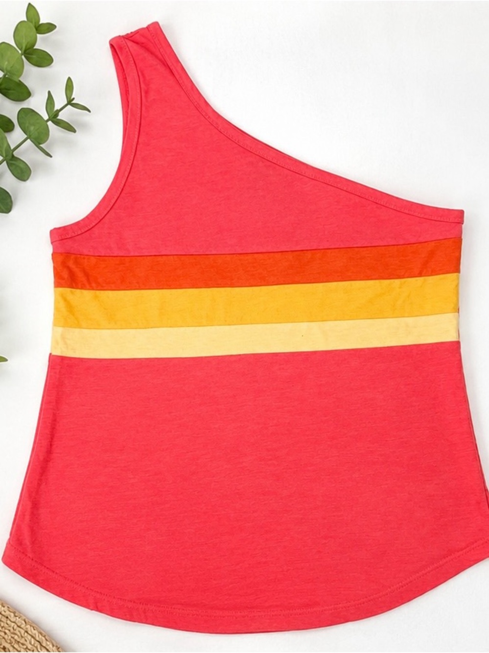 ✨ Free People Camp Collection One Shoulder Stripe Top Medium